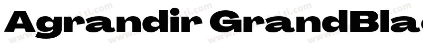 Agrandir GrandBlackItalic字体转换